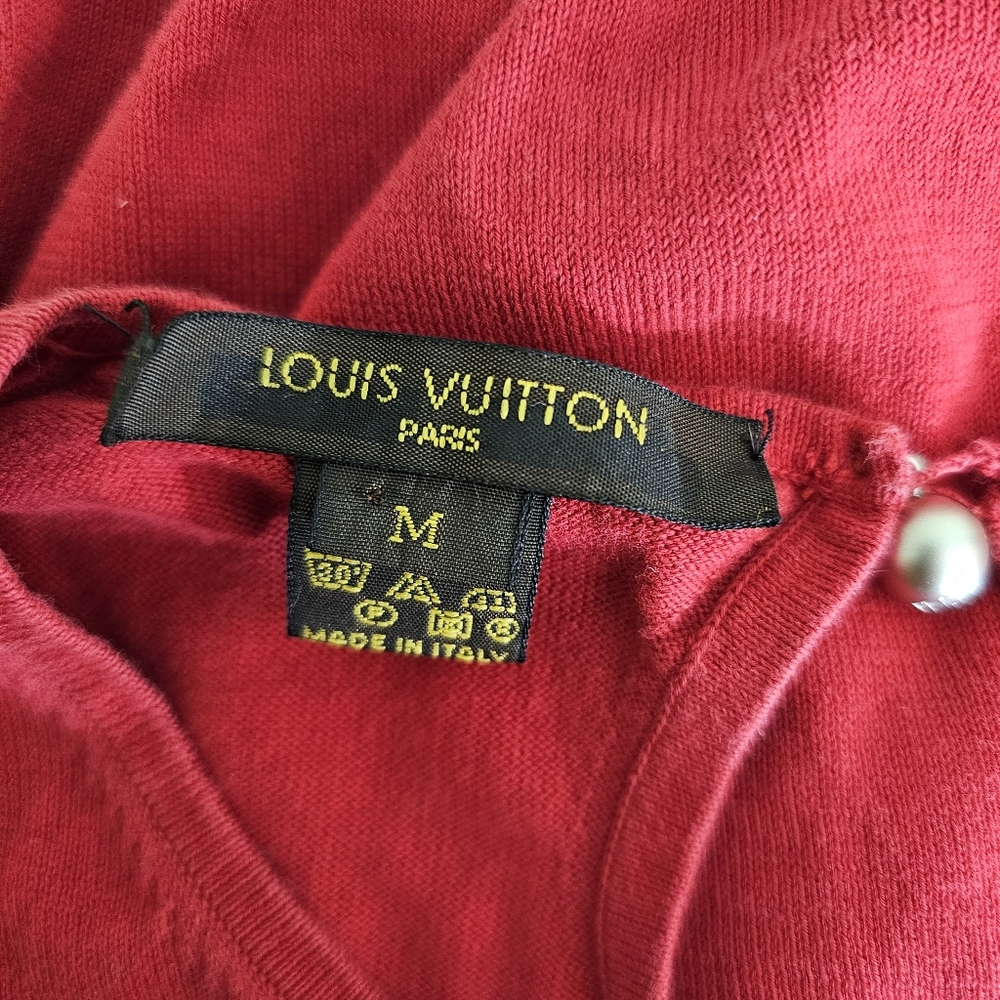 Louis Vuitton Vintage Red Cotton Tank Top - Picture 7 of 9